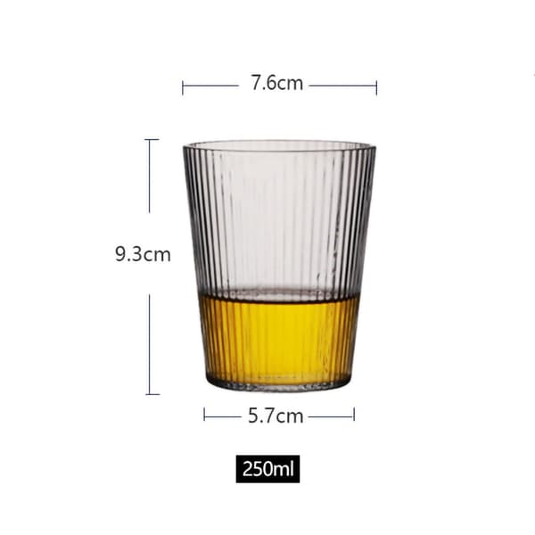 Riflet drikkeglas 250ml