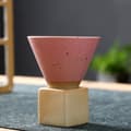 Miniatyrbilde 1 av 6: Kjegleformet krus med stativ - Rosa
