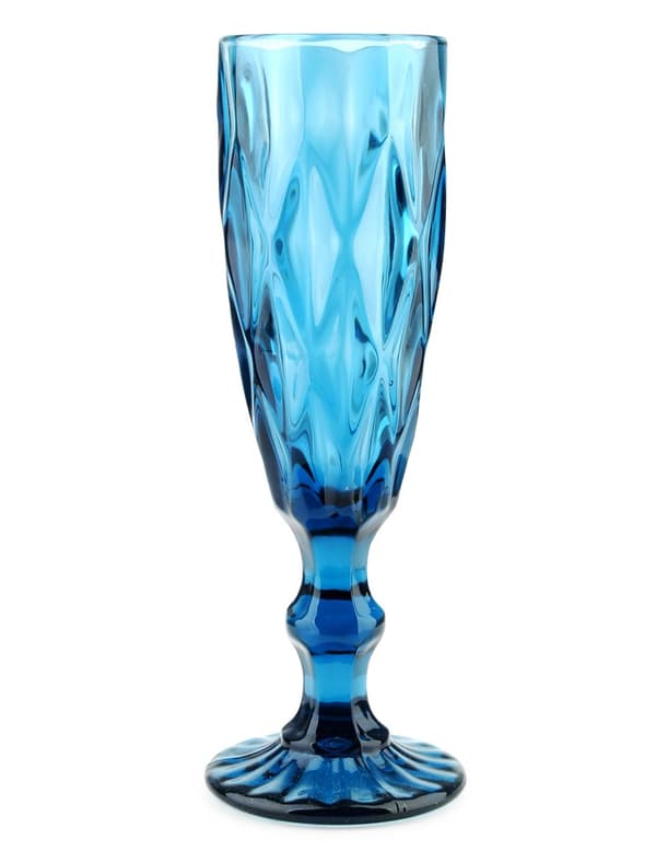 ELISE BLUE Setti 6 kpl samppanjalasia, 180 ml