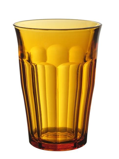 PICARDIE AMBER højt glas, 0,36L, orange, 6 stk., o88x(H)124mm Grundvariant