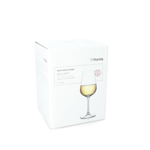 Sæt briller | GENIALT | til hvidvin, 4 stk 0,36 | 952498