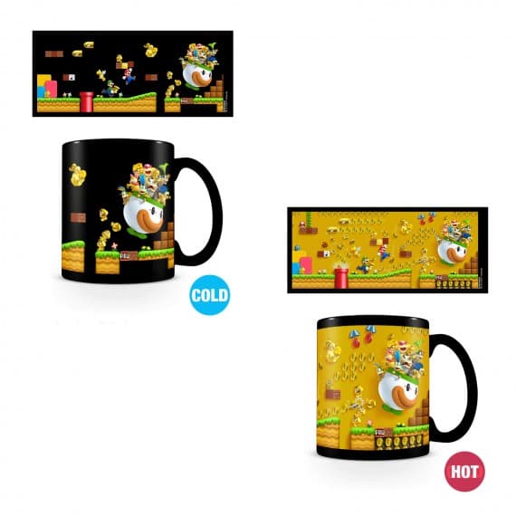 Pyramid Super Mario (gold Coin Rush) Heat Change Mug
