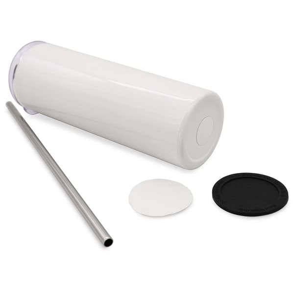 Sublimation Skinny Tumbler, 20oz kapacitet, isoleret rustfrit stål, holdbar dobbeltvæg.
