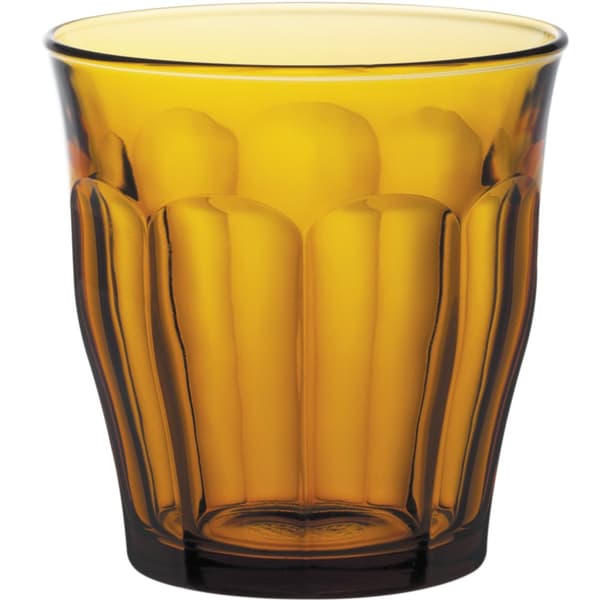 Duralex PICARDIE AMBER glas 310 ml orange - sæt med 6 stk.