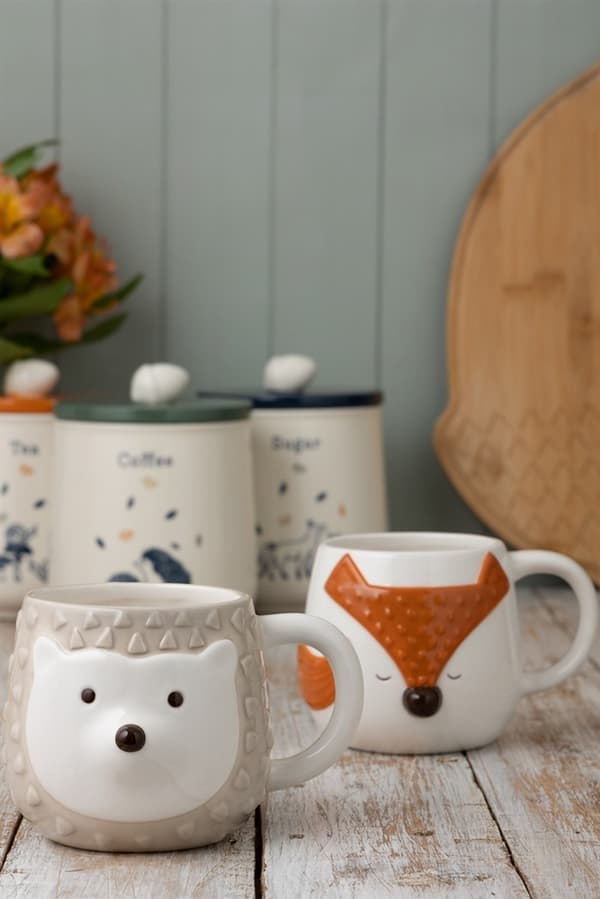 PK-muki 570ml. Fox Woodland