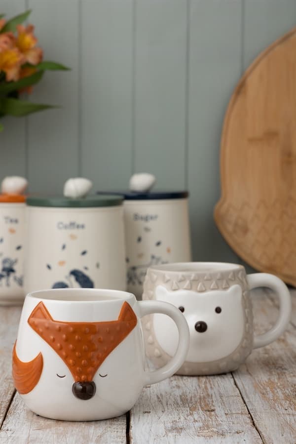 PK-muki 570ml. Fox Woodland