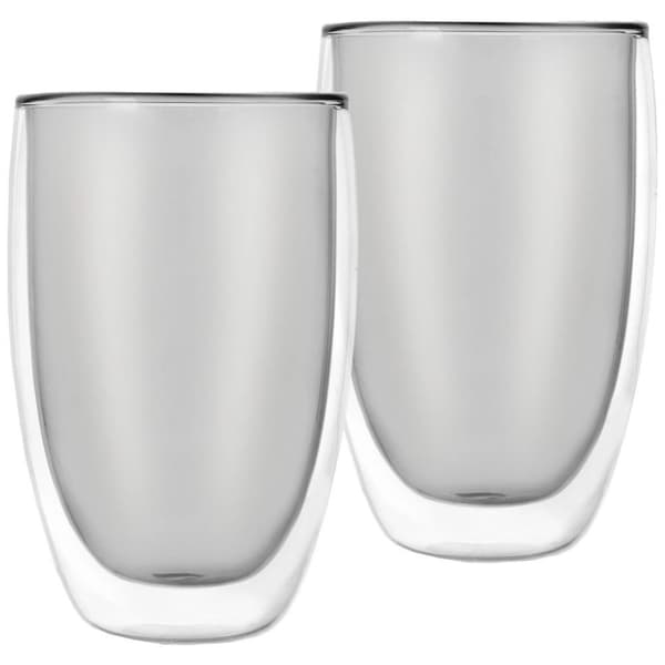 Termoglas med dobbeltvæg til kaffe latte DOBBELT 460 ml 2 stk.