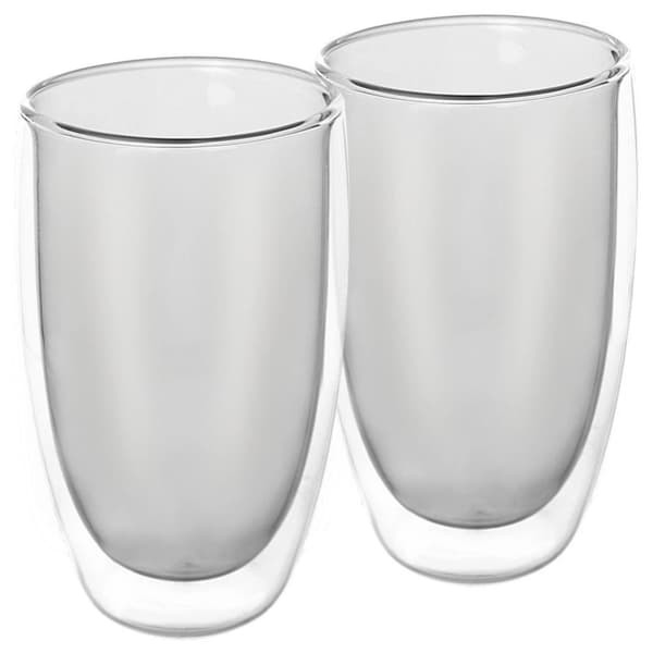 Termoglas med dobbeltvæg til kaffe latte DOBBELT 460 ml 2 stk.