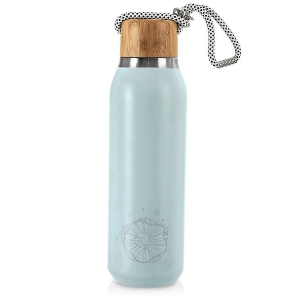 Vakuum stål termokande/termoflaske, blå, 580 ml