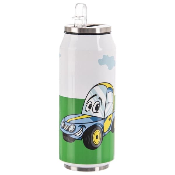 Lämpökuki, termospullo, vesipullo, retroautot, CAN, 400 ml