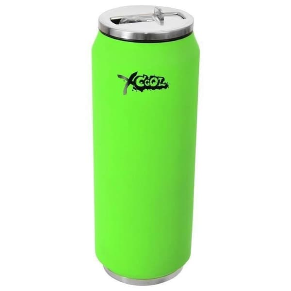 Lämpökuki, termospullo, neonvihreä vesipullo, CAN, 500 ml