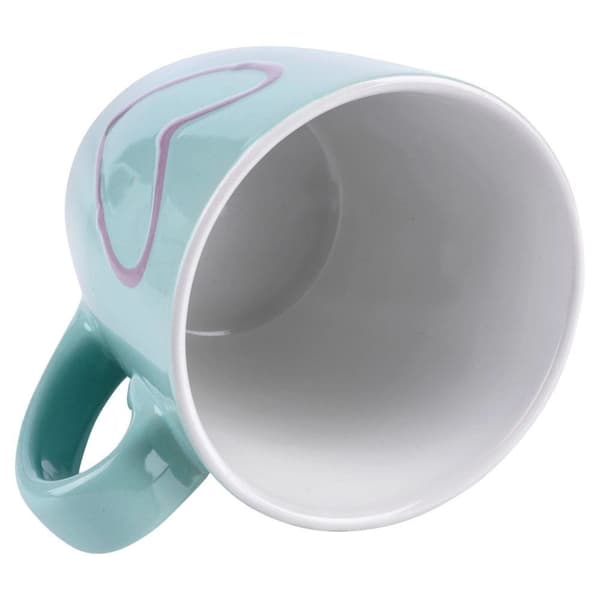 Keraamiset kahvalliset mukit juomille, kahville, teelle, 350 ml, 4 kpl.