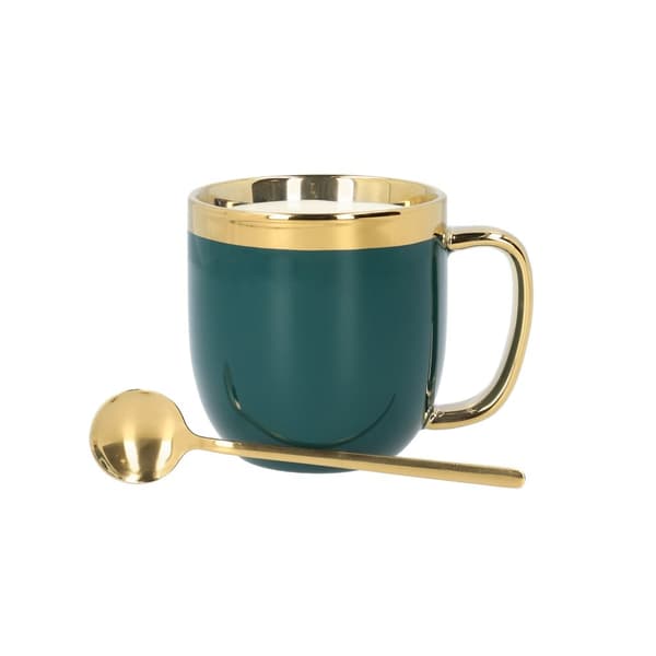 Mugg | SINNES | smaragd med sked | 0,28 l | 992821