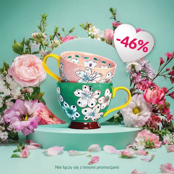Mugg | SALVA | handmålad rosa | 0,4 l | 886589