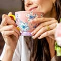 Miniatyrbild 8 av 9: Mugg | SALVA | handmålad rosa | 0,4 l | 886589