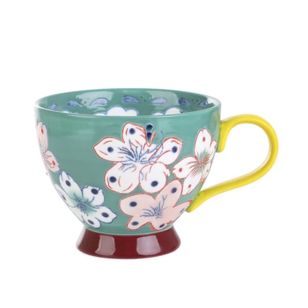 Mugg | SALVA | handmålad turkos | 0,4 l | 886596