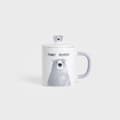 Miniatyrbillede 3 af 11: Krus | BATIS | med grå bamse og porcelænslåg | 0,35 l | 707988