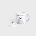 Miniatyrbillede 5 af 11: Krus | BATIS | med grå bamse og porcelænslåg | 0,35 l | 707988