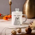 Miniatyrbillede 9 af 11: Krus | BATIS | med grå bamse og porcelænslåg | 0,35 l | 707988