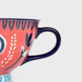 Miniatyrbild 5 av 8: Mugg | SHILLA | handmålad med marinblå öra | 0,4 l | 735424