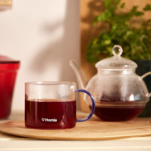 Glas | GLANSIGT | med marinblå öra | 0,33 l | 837086