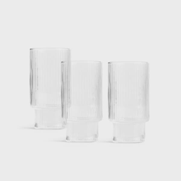 Glas | LYNNSO | stablet gennemsigtig høj, 3 stk. | 0,3 l | 714498