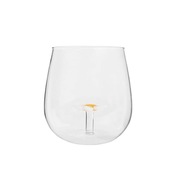 CAMPO glas med marguerit indeni 0,4 l