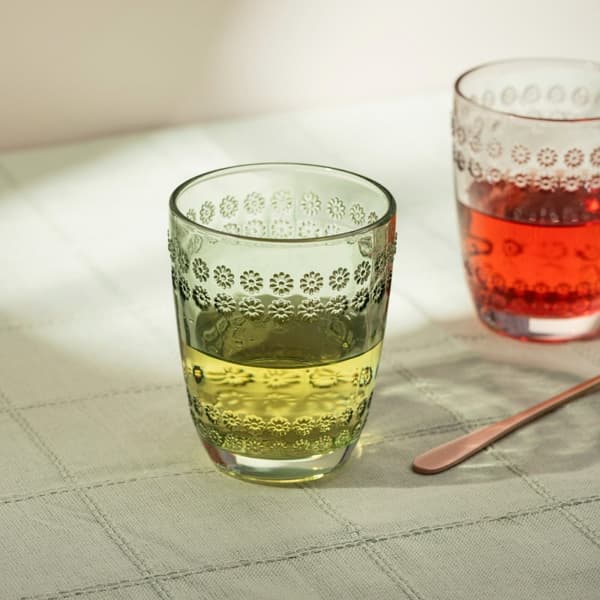 Glas | ERBA | grøn med dekorationer | 0,27 l | 732232
