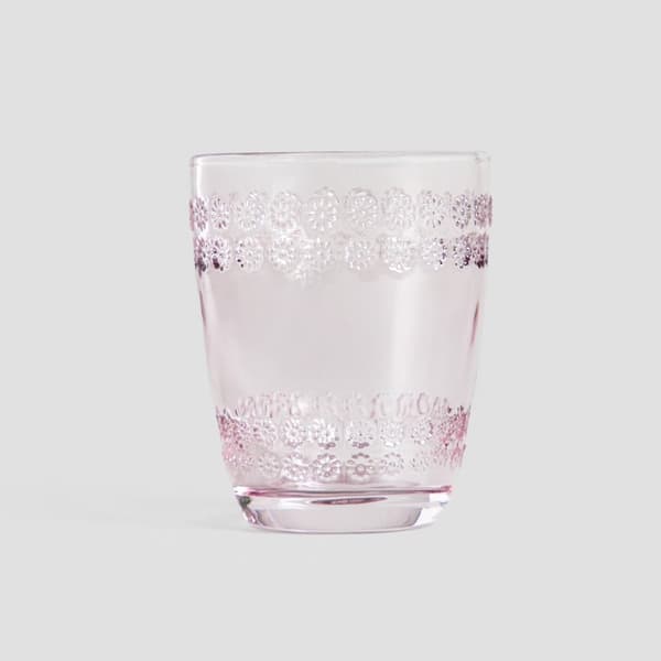 Lasi | ERBA | pinkki koristeilla | 0,27 l | 732249