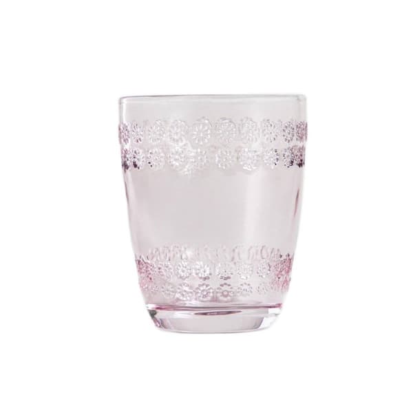Glas | ERBA | pink med dekorationer | 0,27 l | 732249