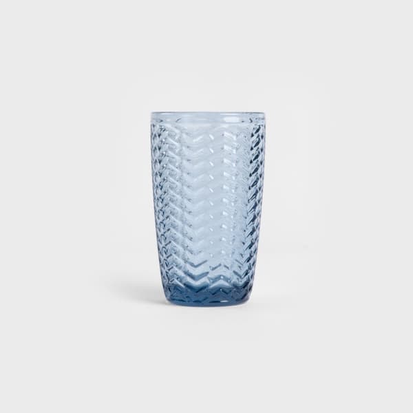 Glassæt | LUNNIS | høj blå, 4 stk. | 0,35 l | 721427