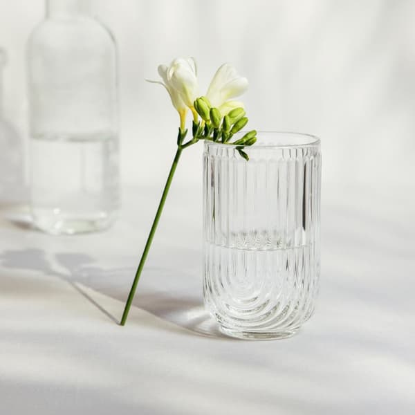 Glas | MODELLO | med regnbuemønster, høj | 0,5 l | 739194