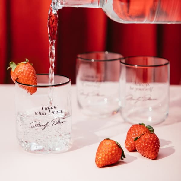 Glas | MONROE KARNEVAL | Set med 3 glas med text | 0,31 l | 724459