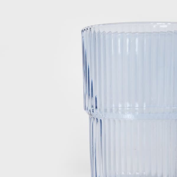 Glas | LYNN | rillet blå | 0,43 l | 739057