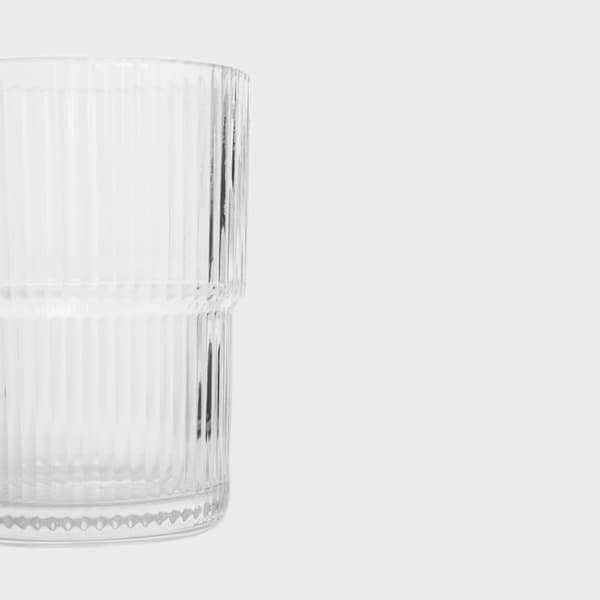 Glas | LYNN | räfflade transparent | 0,43 l | 739064
