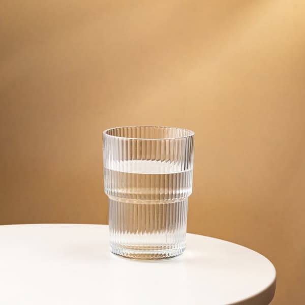 Glas | LYNN | räfflade transparent | 0,43 l | 739064