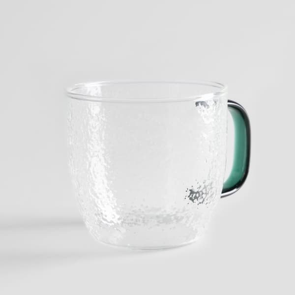 Glas | MARTILLO | med en grov textur och ett turkost öra | 0,5 l | 739095