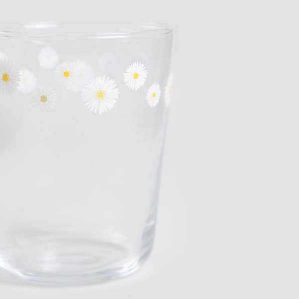 Glas | VIRAGOK | med tusindfryd print | 0,33 l | 747489