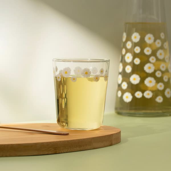 Glas | VIRAGOK | med tusindfryd print | 0,33 l | 747489