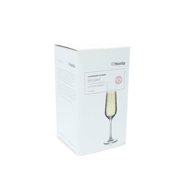 Sæt briller | GENIALT | til champagne 4 stk. | 0,20 | 952511