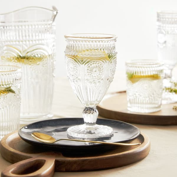 Glas | TØNDE | til vin med guldkant | 0,35 l | 840925