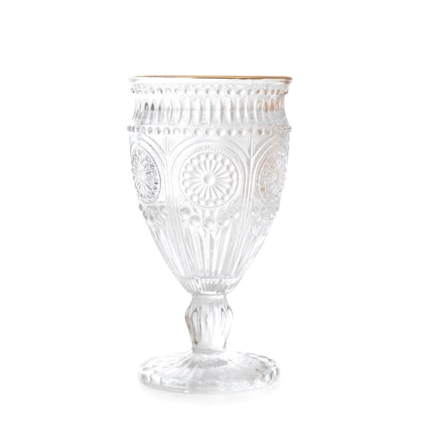 Glas | TØNDE | til vin med guldkant | 0,35 l | 840925