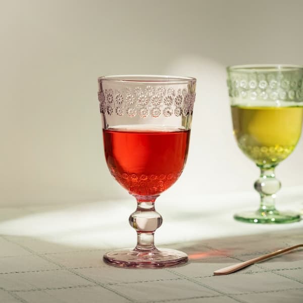 Lasi | ERBA | pinkki koristeilla | 0,28 l | 732270