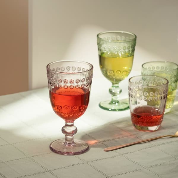 Lasi | ERBA | pinkki koristeilla | 0,28 l | 732270