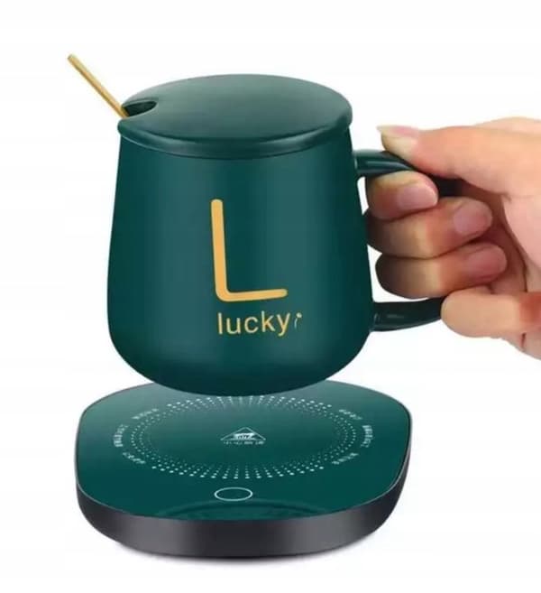 KAFFE TE VÄRMARE SET MUG SKED Julklapp