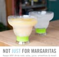 Miniatyrbild 4 av 8: HOST Freeze Stemless Margarita Plastic Glass Insulated Gel Chiller, Double Wall Frozen Cocktail, 12 oz. (355ml), Set of 2 Cups, Green