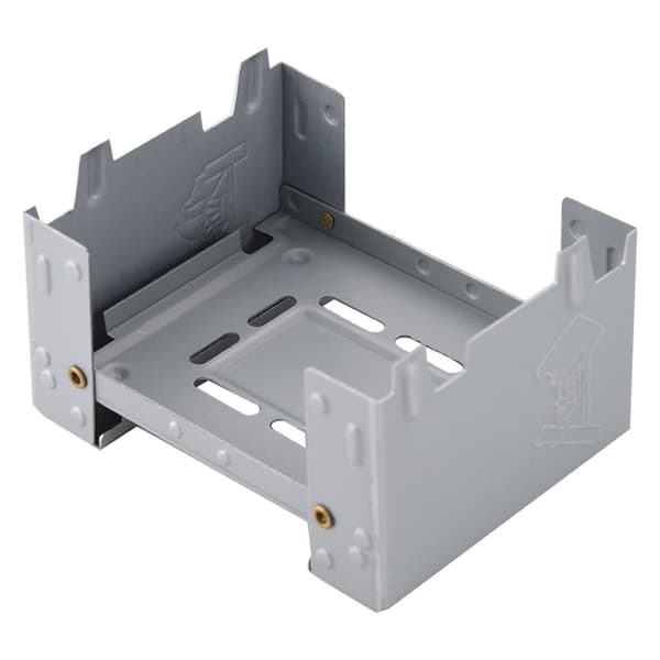 Bärbar hopfällbar spisbrännare för utomhuscamping, fast alkoholbränsle, 95 x 75 mm