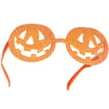 Miniatyrbillede 1 af 2: Halloween sjove briller med glimtende græskar - orange