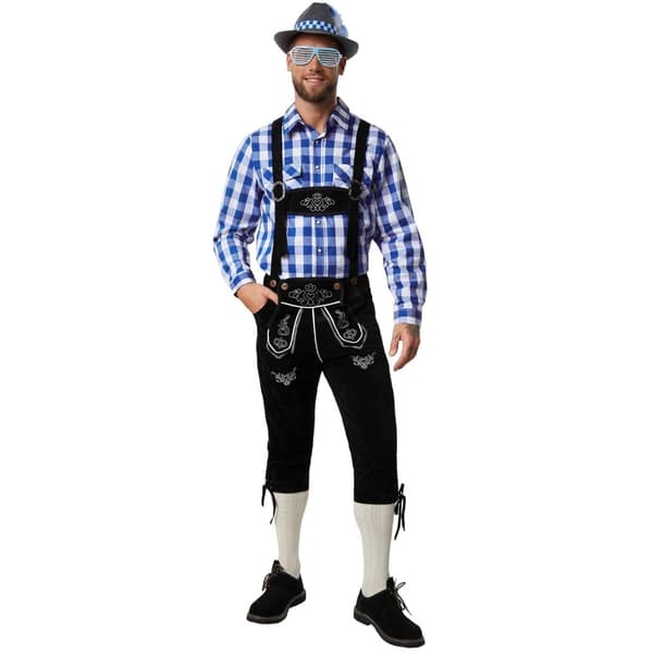 Party-gitterbriller - blå//hvid,1