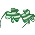 Miniatyrbillede 1 af 2: St. Patrick’s Day sjove briller kløverblade med striber - grøn
